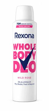 Rexona dezodorant v spreju za celo telo z vonjem divje vrtnice, za ženske, 72 ur, 150 ml