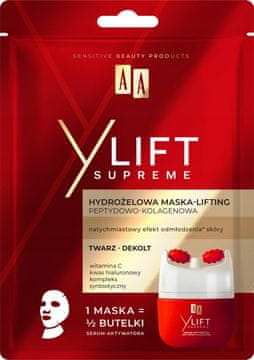 AA Y Lift Supreme peptidno-kolagenska hidrogelna lifting maska