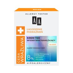 AA občutljiva koža intenzivno vlažilna dnevna krema 50 ml
