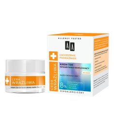 AA občutljiva koža intenzivno vlažilna dnevna krema 50 ml