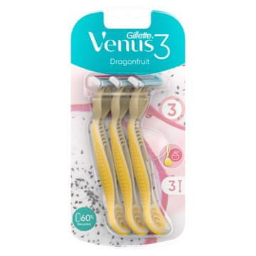 Gillette Venus 3 Dragonfruit britvice za enkratno uporabo, 3 kosi.