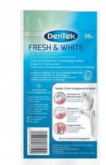 DenTek Zobna nitka Fresh & White z zobotrebcem 36 kosov.