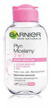 Garnier Skin Naturals micelarna voda, 3 v 1, za občutljivo kožo 100 ml