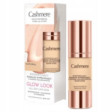 Cashmere Posvetljujoča podlaga za obraz Glow Look, naravna 30 ml