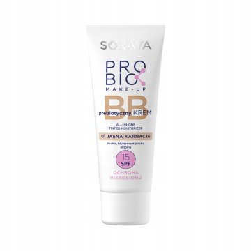 Bielenda SORAYA Probio Make-Up BB krema za obraz, SPF 15, prebiotik, št. 01; 30 ml
