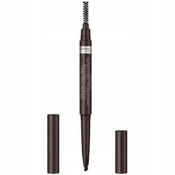 Rimmel Brow This Way 2v1 svinčnik za obrvi 003 temno rjava