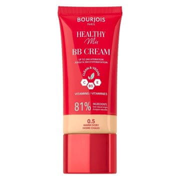 Bourjois Healthy Mix BB krema z vitamini, št. 0,5, odtenek topla slonokoščena koža, 30 ml