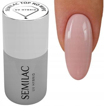 Semilac No Wipe vrh za hibridne lake 7 ml
