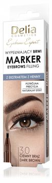 DELIA COSMETICS Marker za obrvi Eyebrow Expert, št. 3.0 temno rjava 1,3 g