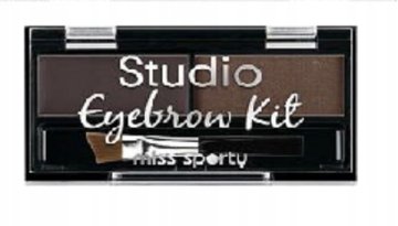 miss sporty Studio komplet za obrvi 001 srednje rjavo senčilo za oči