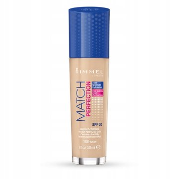 Rimmel Match Perfection tekoči puder 100 Ivory 30 ml