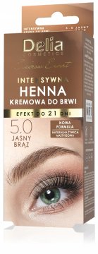 DELIA COSMETICS DELIA Intenzivna kremasta kana za obrvi Eyebrow Expert, 15 ml 5.0 SVETLO RJAVA