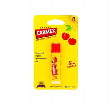 Carmex balzam za ustnice z vonjem češnje, vlažilni, SPF 15, češnja 4,25 g