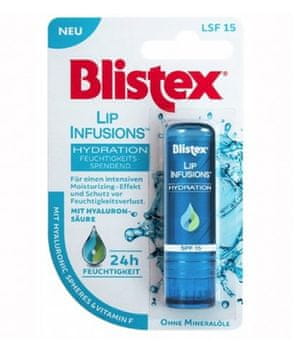 Blistex Lip Infusions Hydration balzam za ustnice, vlažilni, SPF 15 3,7 g