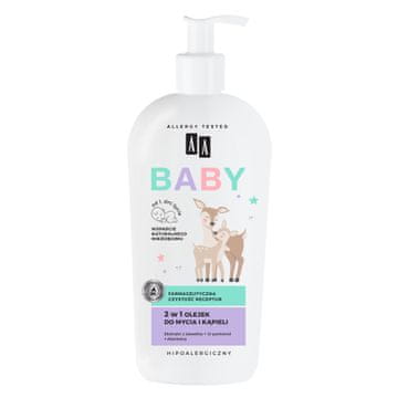AA Baby 2 v 1 olje za umivanje in kopanje 400 ml