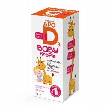 Prehransko dopolnilo za otroke ApoD3 Baby 400 IU kapljice 10 ml