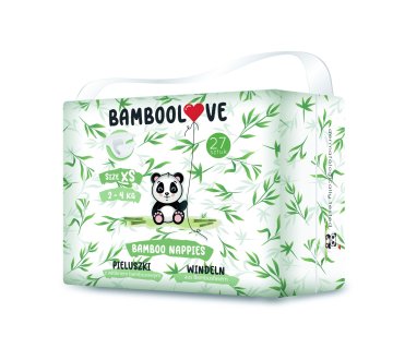 Bamboolove XS ekološke plenice 2-4 kg 27 kosov.