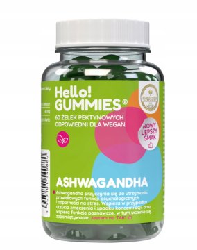 éS Hello! Gumies, Ashwagandha, prehransko dopolnilo 150 g