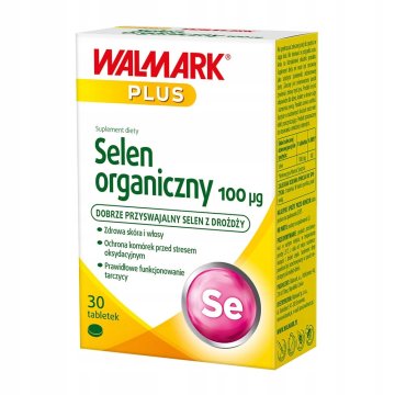Walmark Organic Selenium prehransko dopolnilo 100 mcg tablete selena 30 kosov.
