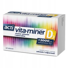 Aflofarm acti vita-miner D3 prehransko dopolnilo tablete 60 kosov.