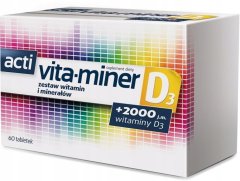 Aflofarm acti vita-miner D3 prehransko dopolnilo tablete 60 kosov.