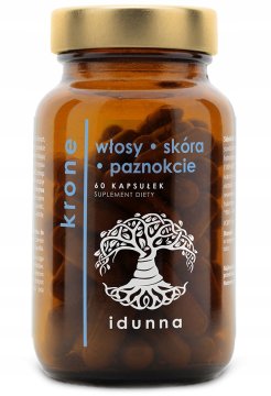Kapsule Idunna Krone, lasje, koža in nohti, prehransko dopolnilo 60 kosov.