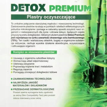 Detox Premium obliži za stopala, čistilni, za nočno uporabo 10 kosov.