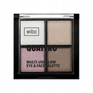 IB Quattro Multi-Use Glow paleta senčil za obraz in oči, osvetljujoča 6 g
