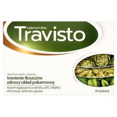 Aflofarm Travisto sestavine za podporo prebavi 30 tablet