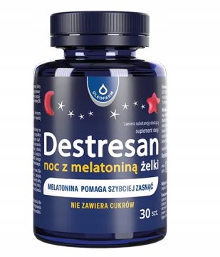 Oleofarm Destresan melatoninski želeji, za noč, prehransko dopolnilo 30 kosov.