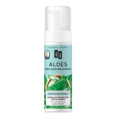 AA Aloe pena za odstranjevanje ličil in čiščenje obraza, vlažilna in pomirjujoča, 150 ml