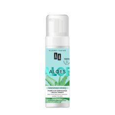 AA Aloe pena za odstranjevanje ličil in čiščenje obraza, vlažilna in pomirjujoča, 150 ml