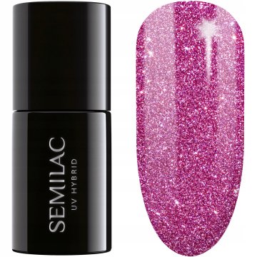 Semilac hibridni lak za nohte, št. 462 Pink Bubbles 7 ml