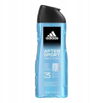 Adidas gel za prhanje After Sport za moške, 3v1 400 ml