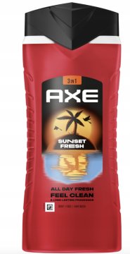Axe Sunset Fresh gel za prhanje za moške, 3 v 1 400 ml