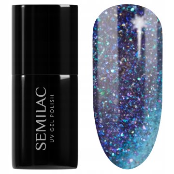 Semilac hibridni lak za nohte, št. 826 Virtual Blue 7 ml