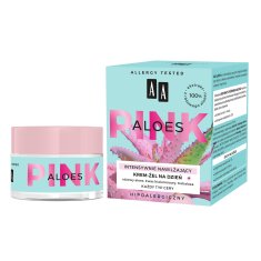 AA Pink Aloes krema-gel za obraz, intenzivno vlažilna, dnevna 50 ml