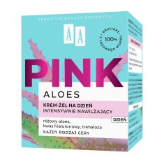 AA Pink Aloes krema-gel za obraz, intenzivno vlažilna, dnevna 50 ml