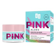 AA Pink Aloes krema-gel za obraz, intenzivno vlažilna, dnevna 50 ml