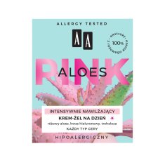 AA Pink Aloes krema-gel za obraz, intenzivno vlažilna, dnevna 50 ml