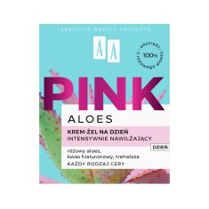 AA Pink Aloes krema-gel za obraz, intenzivno vlažilna, dnevna 50 ml