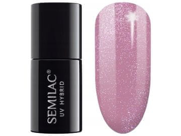 Semilac hibridni lak za nohte, št. 319 Shimmer Dust Pink 7 ml