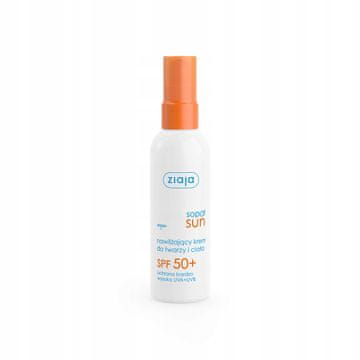 Ziaja Sopot Sun krema za obraz in telo, SPF 50+, vlažilna 90 ml