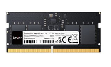 slomart Lexar DDR5 SODIMM 24GB (1x24GB) 5600MHz CL46 pomnilnik za prenosnik