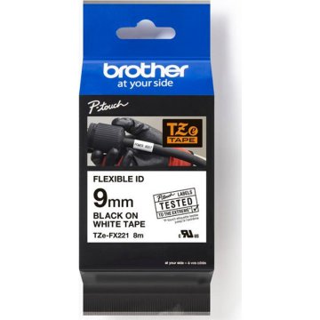 Brother TZEFX221 Trak 9 mm ČB Lam.