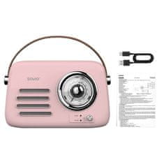 SAVIO SAVIO RS-03 Prenosni radio, roza, MP3 predvajanje