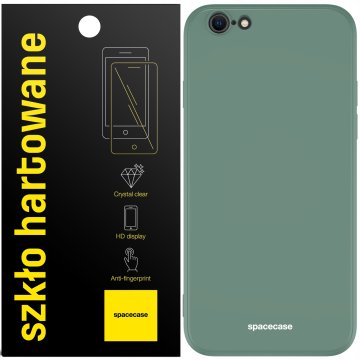 Močan in trden silikonski mat zaščitni ovitek za iPhone 7/8/SE + steklo