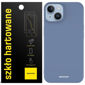 Mat silikonski ovitek za iPhone 14 + steklo