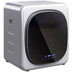 HOMCOM Mini prenosni sušilnik 2.5kg, 6 programov, zaslon na dotik, kompaktni sušilnik 800W, polnjenje spredaj, do 60Celsius, zlagljiv/stenski/samostoječ, časovnik, boben iz nerjavečega jekla, domača uporaba