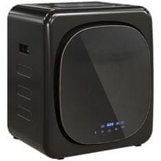 HOMCOM Mini prenosni sušilnik 2.5kg, 6 programov, zaslon na dotik, kompakten sušilnik 800W, polnjenje s prednje strani, do 60Celsius, zložljiv/na steno/samostoječ, boben iz nerjavečega jekla, domači